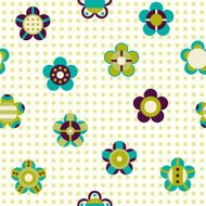 Seamless pattern with flowers on a background