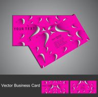 Valentine&#039;s Day colorful heart business card set vector
