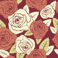 Valentine seamless pattern with rose N3