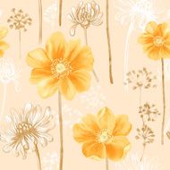 Vivid repeating floral N22