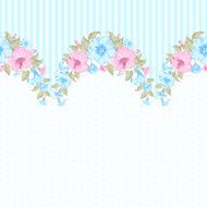 Pink flower seamless pattern N2