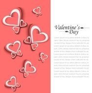 Valentine&#039;s Day colorful card background