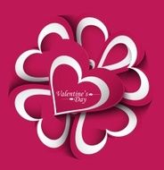 Valentines day wedding card creative vector background