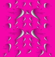 Valentines day hearts colorful love card design vector