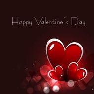 Celebration heart bright colorful card vector design