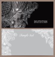 Horizontal luxury invitation N4