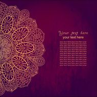 Vintage invitation card on grunge background N5