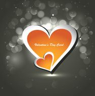 Valentine&#039;s Day card celebration background illustration