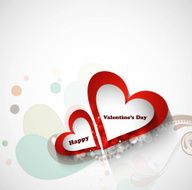 Valentine&#039;s Day Greeting card fantastic design vector