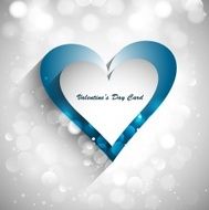 Holiday Card heart Valentines day vector design