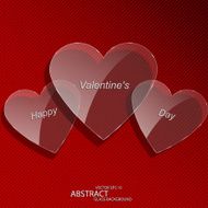 Heart glass - Valentines day