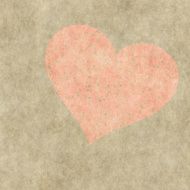 red heart on a grunge background Valentine&#039;s day symbol
