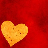 heart on a red grunge background Valentine&#039;s day symbol N2