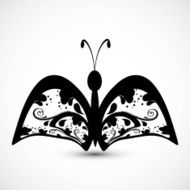 Butterfly tatto art Artistic styles vector