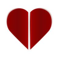 Heart made from two books