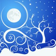 Abstract vector set Dream Night