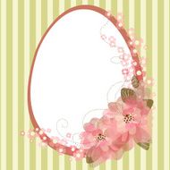 Easter egg with floral elements N17