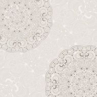 Beautiful arabesque lace pattern background vector N2