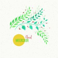 Watercolor floral N17