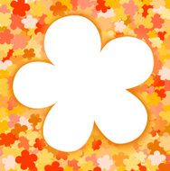 floral background with white flower