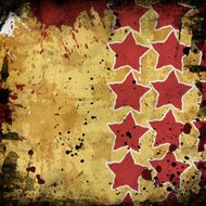 red stars on grunge background