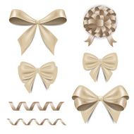 Vector Gift Bows with Ribbons