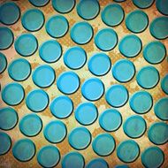 blue bubbles on grunge background