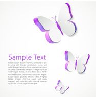 Paper butterfly presentation template N2