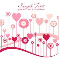 Cute vector valentine background