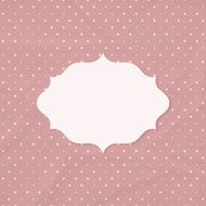 Frame on the background of crumpled paper