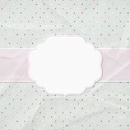Frame on the background of crumpled paper N2