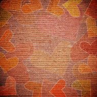 scattered colorful hearts on canvas N3