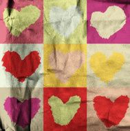abstract grunge background with hearts N14