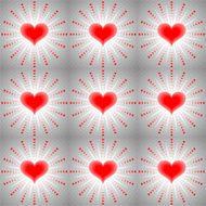 Seamless background with hearts N17