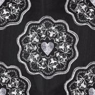 Chalkboard romantic seamless pattern with hearts N2