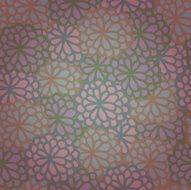 Seamless texture with decorative flowers N2
