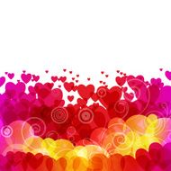 Beautiful background with hearts