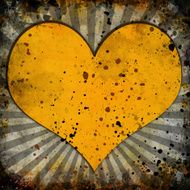 abstract grunge background with hearts N23