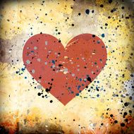 abstract grunge background with hearts N24