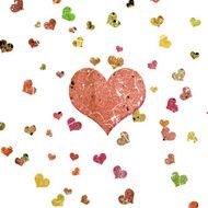 abstract grunge background with hearts N28