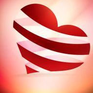 Heart And Valentin`s Day Card