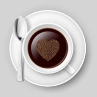 Cup of coffee with heart N4