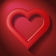 frame as a heart