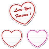 Heart stickers