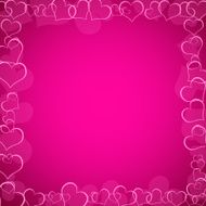 pink valentine&#039;s background with hearts