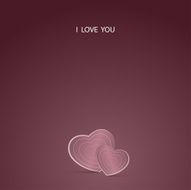 Valentine&#039;s card with text and heart shape Vector ilustration N17