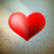 Valentin`s Day Card With Heart