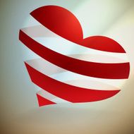 Heart And Valentin`s Day Card N2