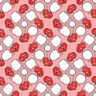 valentines hearts seamless pattern N9