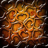 Valentine&#039;s day orange background